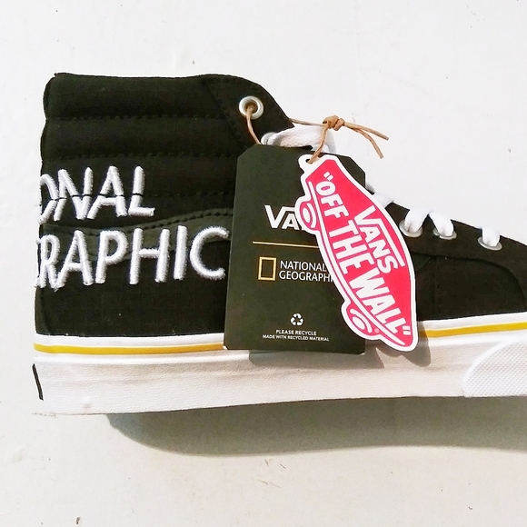 Vans x National Geographic Shoes High Size Sneakers Logo Size 8.5 9 - Picture 2 of 14